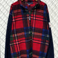 Vintage Nautica Plaid Quarter Zip Fleece Sweater Size XL