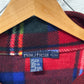 Vintage Nautica Plaid Quarter Zip Fleece Sweater Size XL