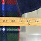 Vintage Nautica Plaid Quarter Zip Fleece Sweater Size XL