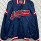 Vintage Starter Diamond Collection Cleveland Indians Nylon Bomber Jacket Size XL