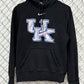 Nike University of Kentucky Center Swoosh Black Hoodie Size Medium