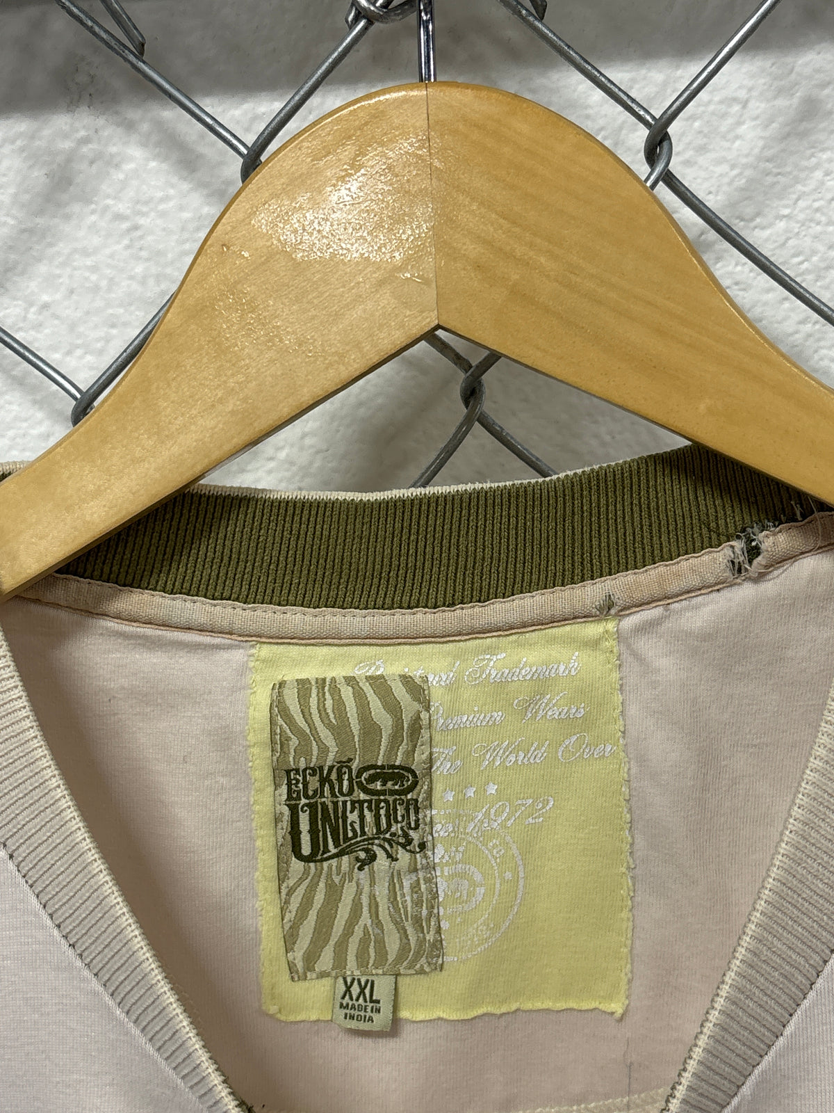 Y2K Ecko Unlimited Rhino Tan Graphic Tee Size XXL