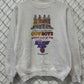 Vintage 1988 Holiday Bowl Wyoming Cowboys Oklahoma Sweater Size Large