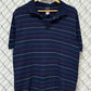 Vintage Patagonia Striped Blue Polo Shirt Size Medium