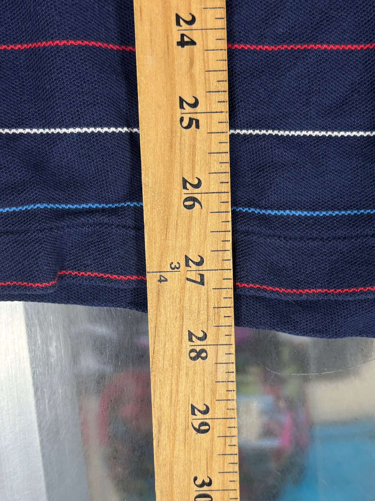 Vintage Patagonia Striped Blue Polo Shirt Size Medium