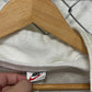 Vintage 90's Nike White Swoosh Nylon Fleece Lined Zip Up Jacket Size XL