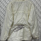 Vintage 90's Nike White Swoosh Nylon Fleece Lined Zip Up Jacket Size XL