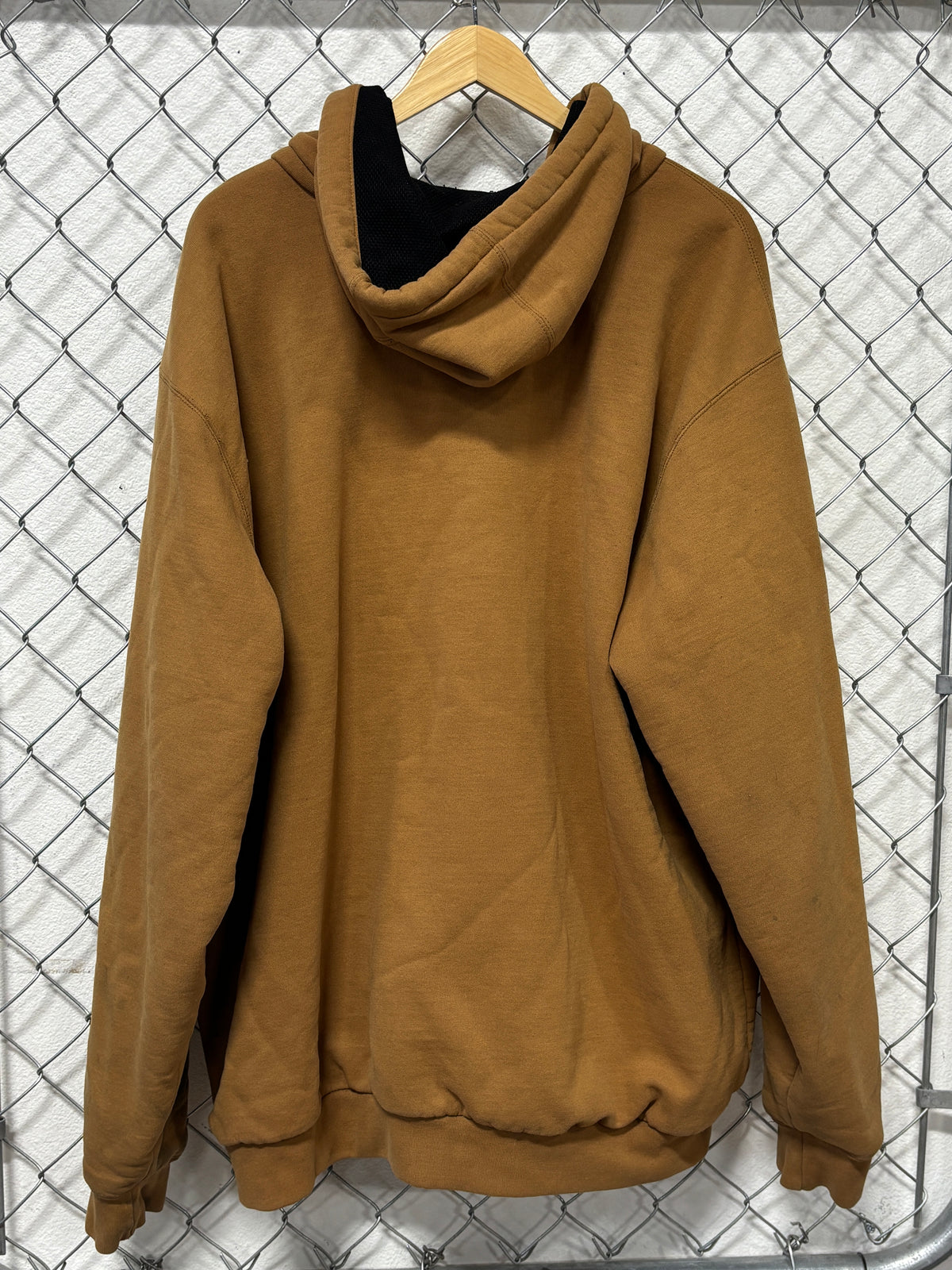 Vintage Carhartt Heavy Weight Insulated Brown Zip Up Hoodie Size XL Tall