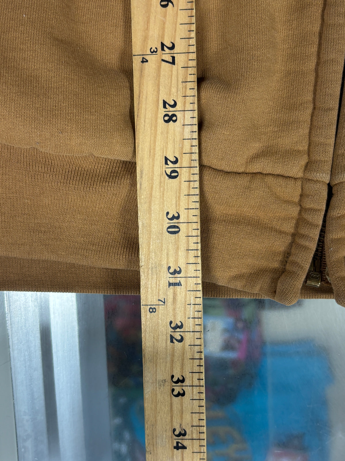 Vintage Carhartt Heavy Weight Insulated Brown Zip Up Hoodie Size XL Tall