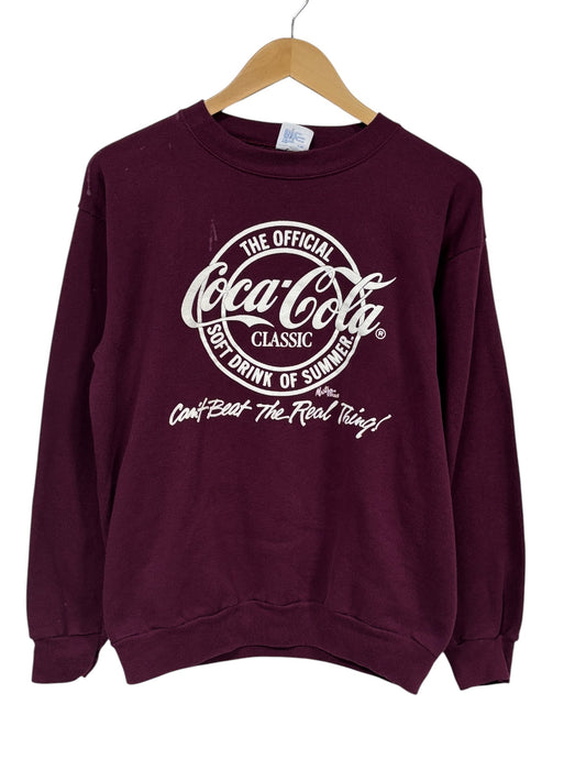 Vintage 80's Coca Cola Soft Drink of Summer Crewneck Sweater Size Large
