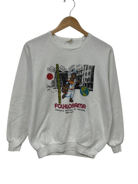 Vintage 80's Folklorama Canada's Festival of Nations Sweater Size Medium