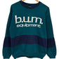 Vintage 90's BUM Equipment Striped Crewneck Sweater Size Large