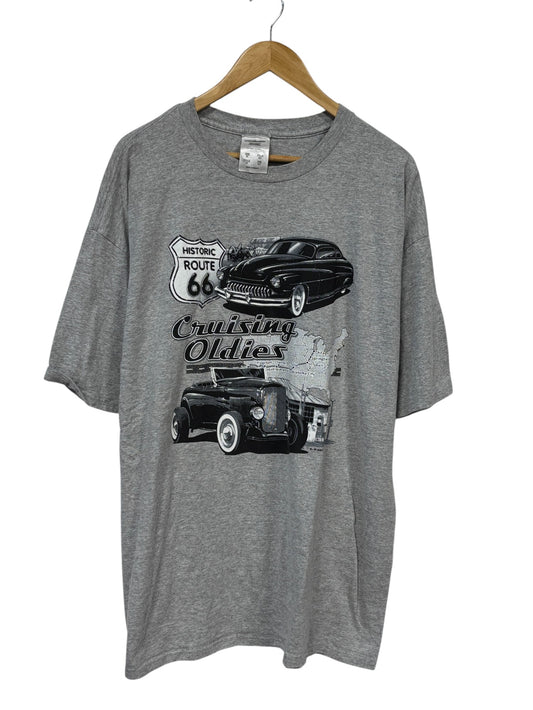 Vintage Y2K Crusin Oldies Classic Car Graphic Tee Size XL