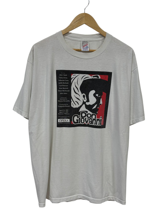 Vintage 1997 Mozart Don Giovanni Bozeman Montana Music Tee Size XL