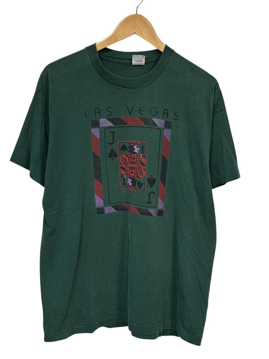Vintage 90's Las Vegas Black Jack Casino Graphic Tee Size XL