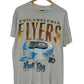 Vintage 90's Philadelphia Flyers Kick Ice Big Print Hockey Tee Size Large