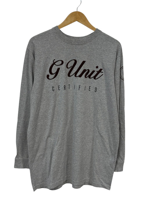 Vintage Y2K G Unit Certified Hip Hop Long Sleeve Shirt Size Medium