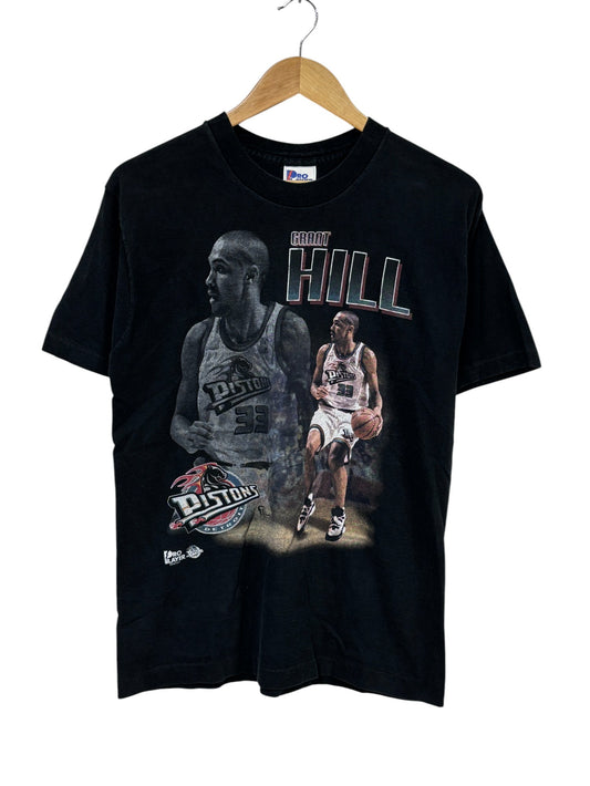 Vintage 90's Pro Player Grant Hill Detroit Pistons NBA Graphic Tee Size Medium