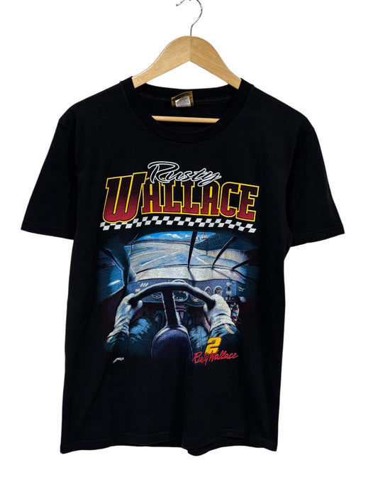 Vintage 90's Rusty Wallace NASCAR Racing Graphic Tee Size Medium