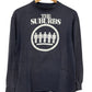 Vintage 80's The Suburbs Punk Band Long Sleeve Faded Shirt Size Large