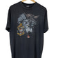 Vintage 1982 Harley Davidson 3D Emblem Wolf Biker Graphic Tee Size XL