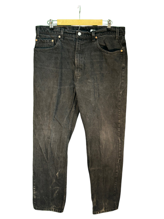 Vintage 90's Levi 501 Straight Leg Black Denim Jeans Size 36x32