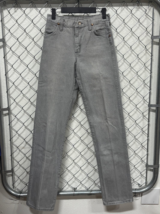 Vintage Women's Wrangler Grey Western Denim Jeans Size 26x34
