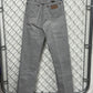 Vintage Women's Wrangler Grey Western Denim Jeans Size 26x34