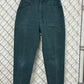 Vintage 90's Women's Lee Green Denim High Waisted Jeans Size 25x27