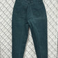 Vintage 90's Women's Lee Green Denim High Waisted Jeans Size 25x27