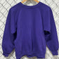 Vintage 90's Women's Hanes Her Way Purple Flower Crewneck Size Large