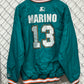 Starter Miami Dolphins Dan Marino #13 Pullover Windbreaker Jacket Size XL