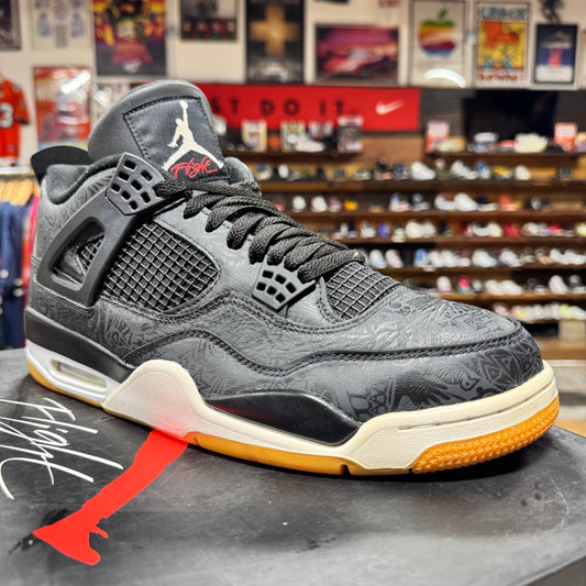 Jordan 4 'Black Gum Laser' Size 12