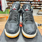 Jordan 4 'Black Gum Laser' Size 12