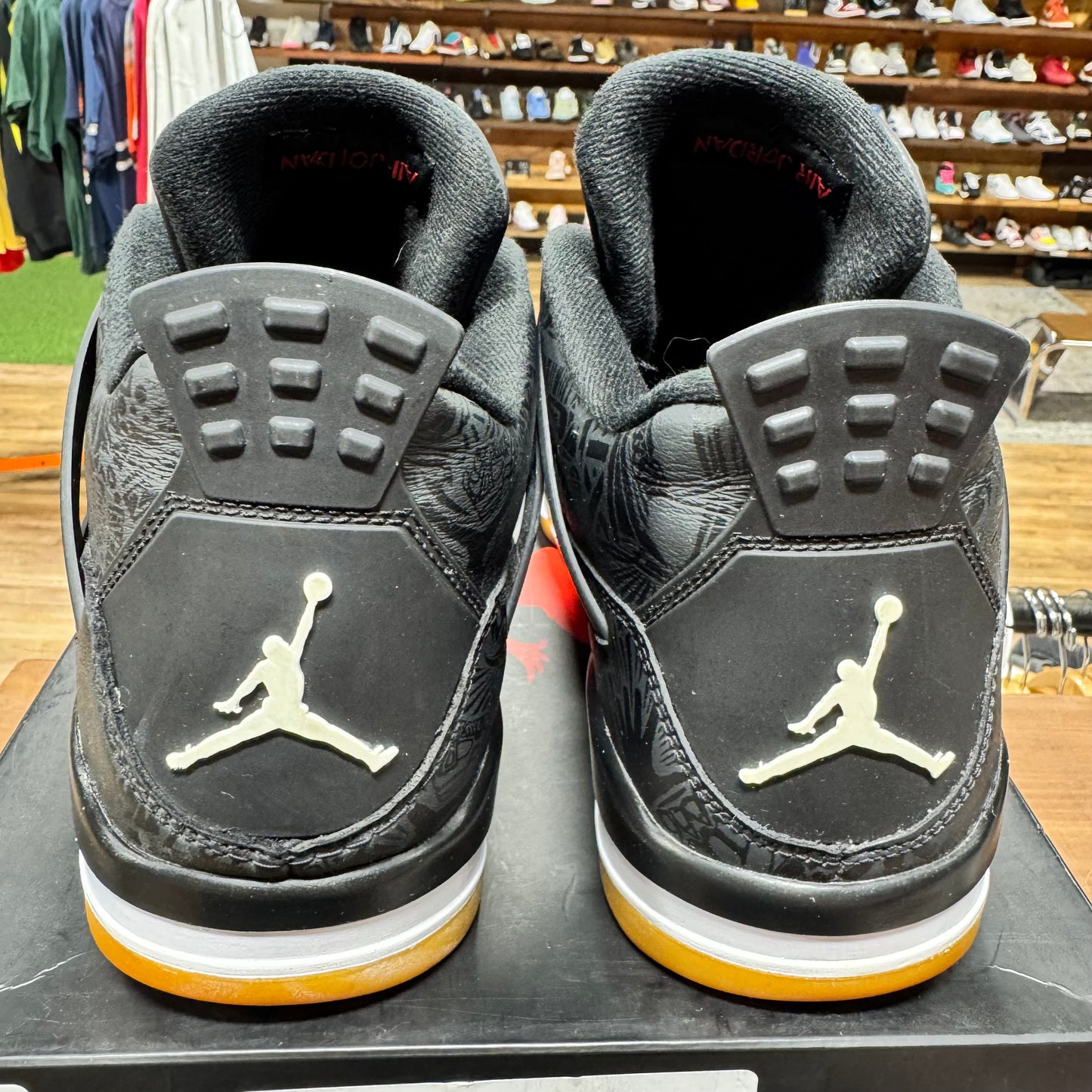 Jordan 4 'Black Gum Laser' Size 12