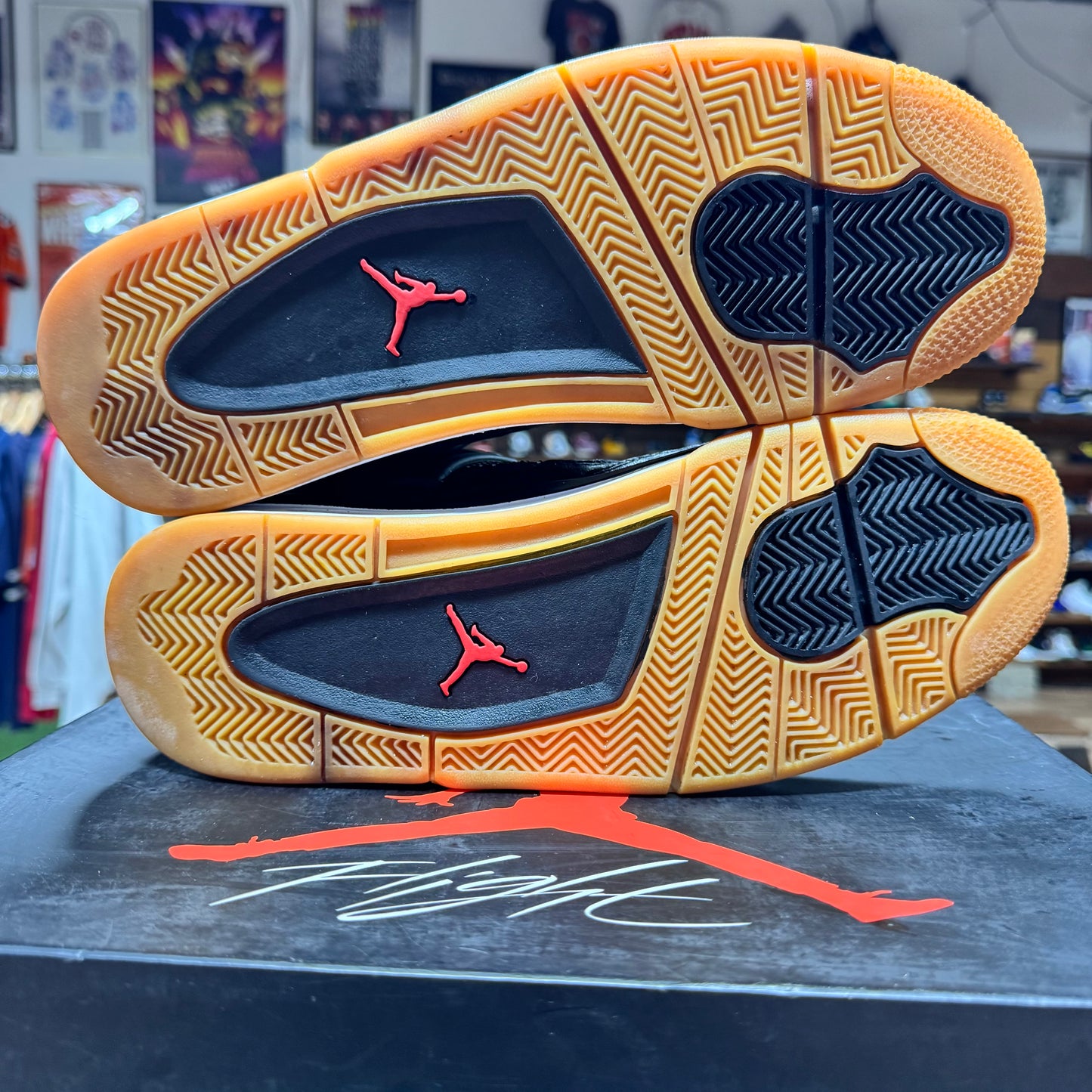 Jordan 4 'Black Gum Laser' Size 12