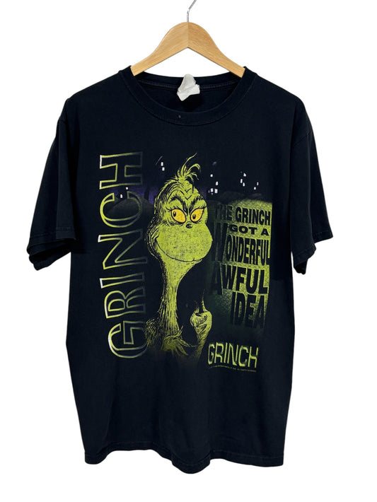 Vintage 1999 The Grinch Wonderful Awful Christmas Graphic Tee Size Large