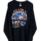 Vintage Harley Davidson Alaska Last Frontier Biker Long Sleeve Tee Size XXL