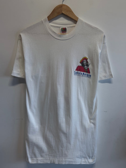 Vintage 90's Captain Morgan Spiced Rum Captain Was Here Tee Size Large