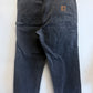 Vintage Carhartt Grey Denim Carpenter Jeans Size 35x29