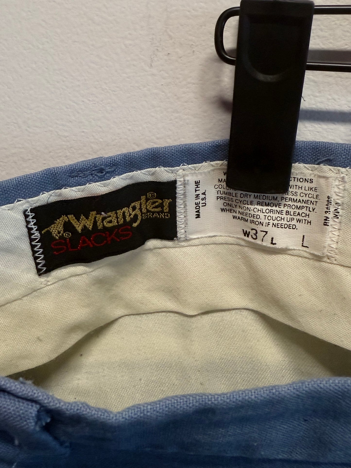 Vintage Wrangler Light Blue Slacks Size 35x30