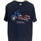 Vintage 00's Motorcycle American Tradition Graphic Tee Size Medium
