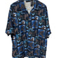 Vintage 00's Spider-Man 2 Movie Promo All Over Print Button Up Size XXL