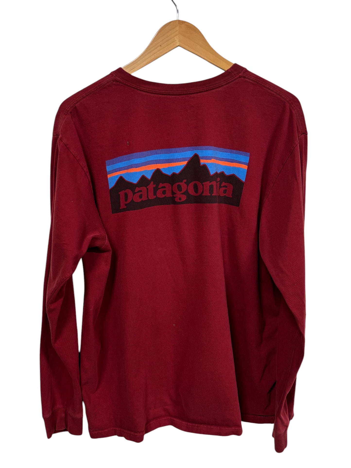 Patagonia Classic Logo Graphic Long Sleeve Tee Size Large