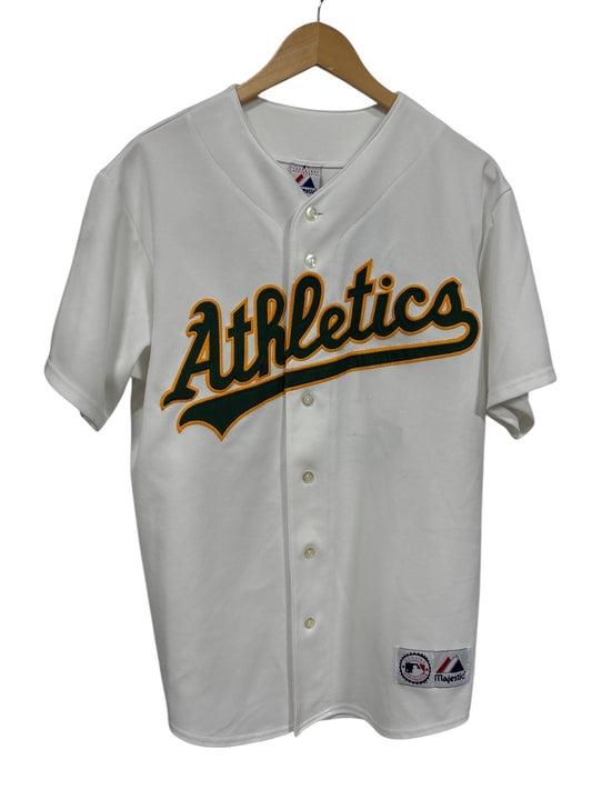 Vintage Majestic Oakland Athletics Nick Swisher Jersey Size Large