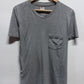 Vintage 80's Grey Hanes Made in USA Pocket Tee Size Large