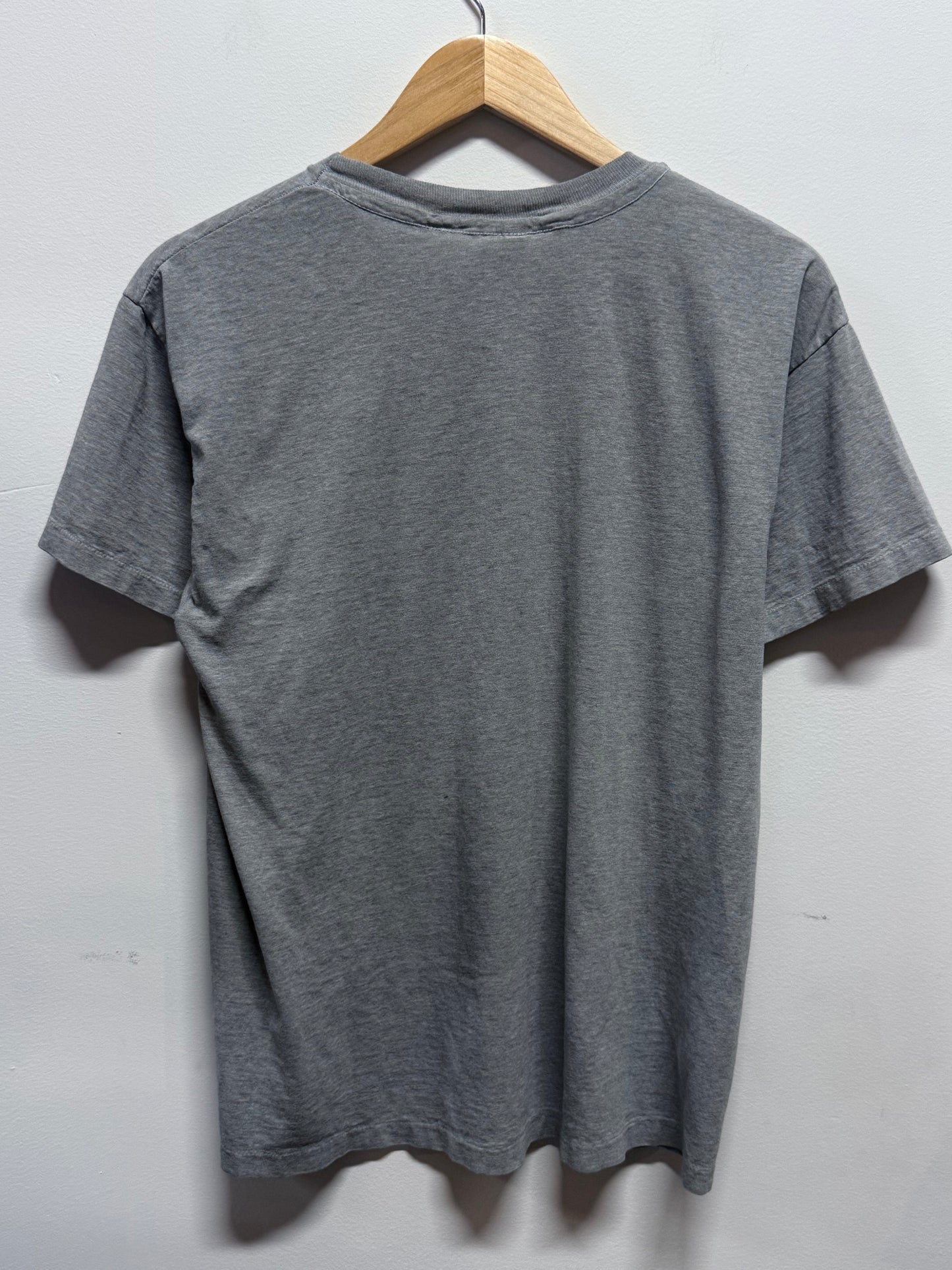 Vintage 80's Grey Hanes Made in USA Pocket Tee Size Large