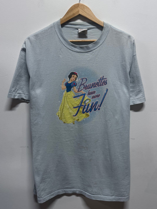 Vintage Disney Brunettes Have More Fun Snow White Tee Size Large