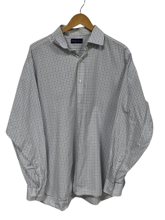 Polo Ralph Lauren Purple Label Checkered Button Up Shirt Size XL