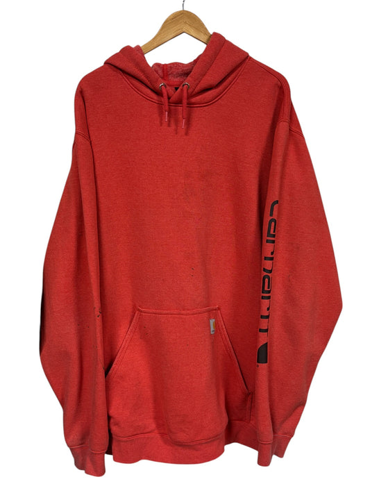 Carhartt Classic Pullover Red Hoodie Size XXL Tall